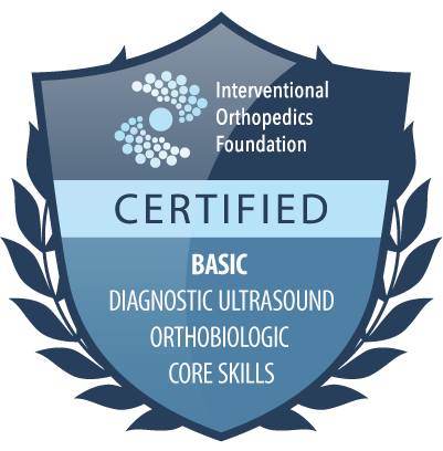 IOF certification badge: basic diagnostic ultrasound